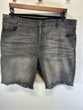 GAP Bermuda jean shorts black wash denim high rise Jorts, size 20 / 35